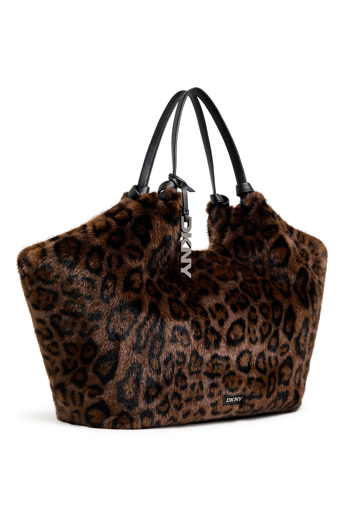 DKNY PAULA LARGE FAUX FUR TOTE