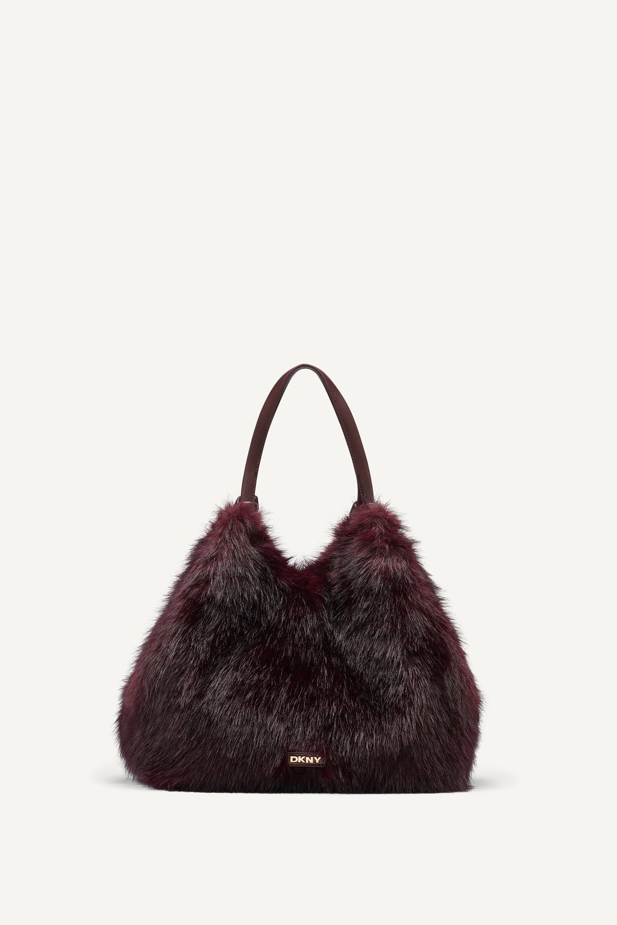 DKNY PAULA MEDIUM FAUX FUR TOTE