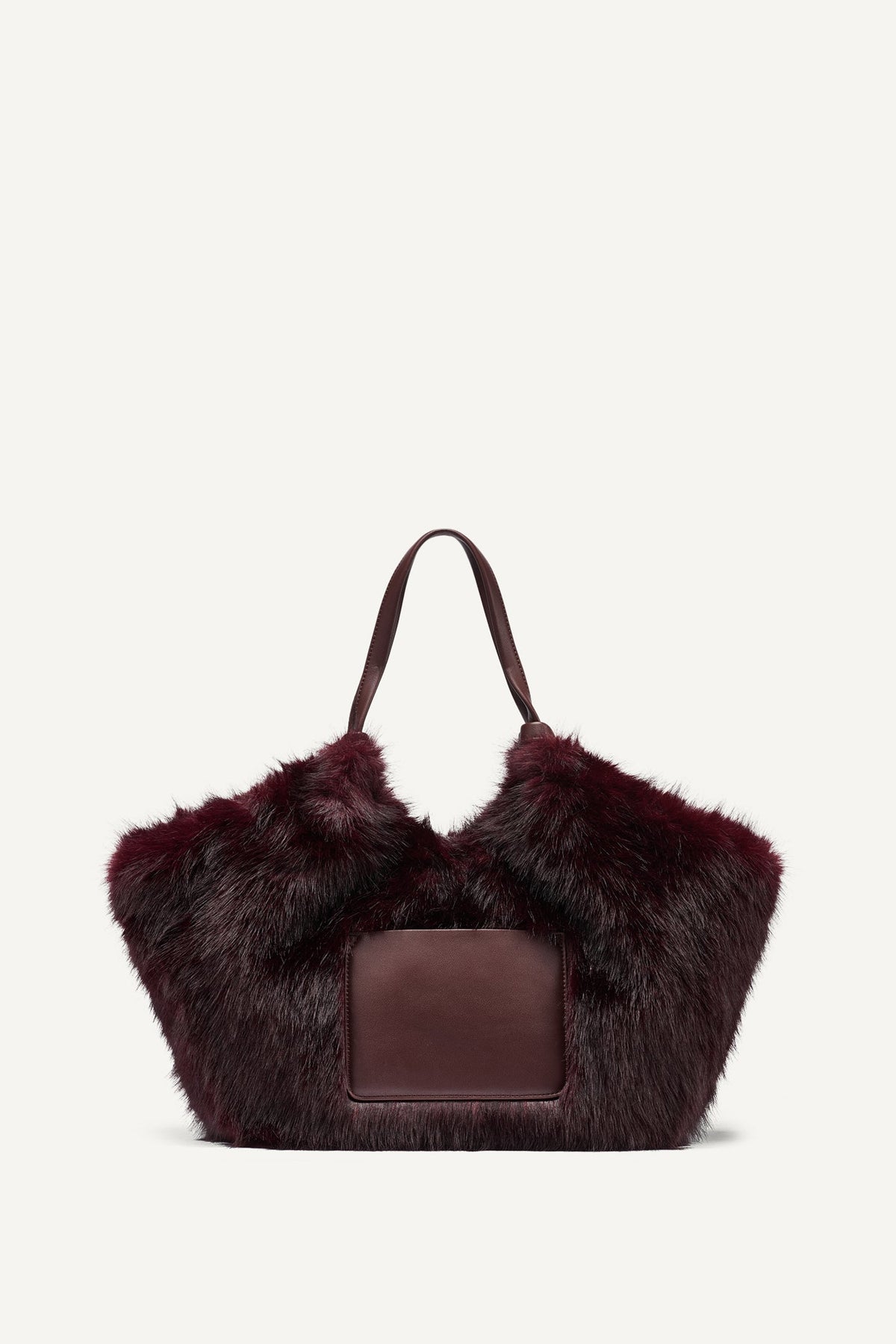 DKNY PAULA MEDIUM FAUX FUR TOTE