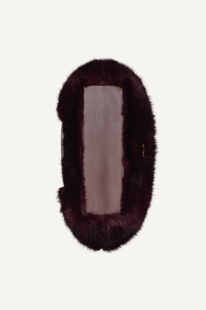 DKNY PAULA MEDIUM FAUX FUR TOTE
