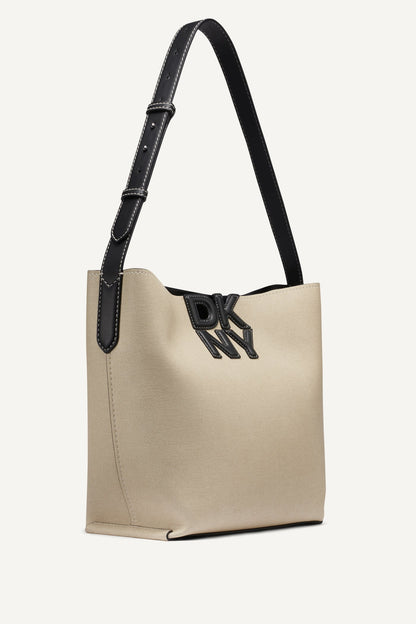 DKNY NICOLE LOGO BUCKET BAG