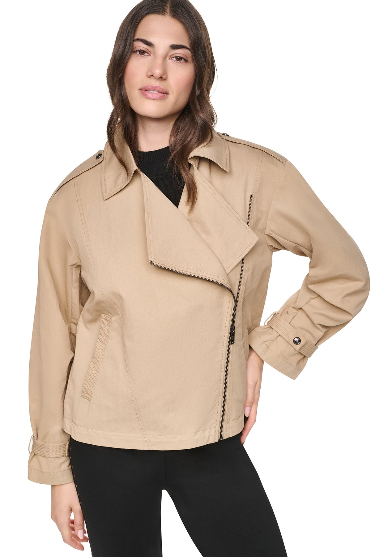 DKNY MORNINGSIDE BIKER JACKET