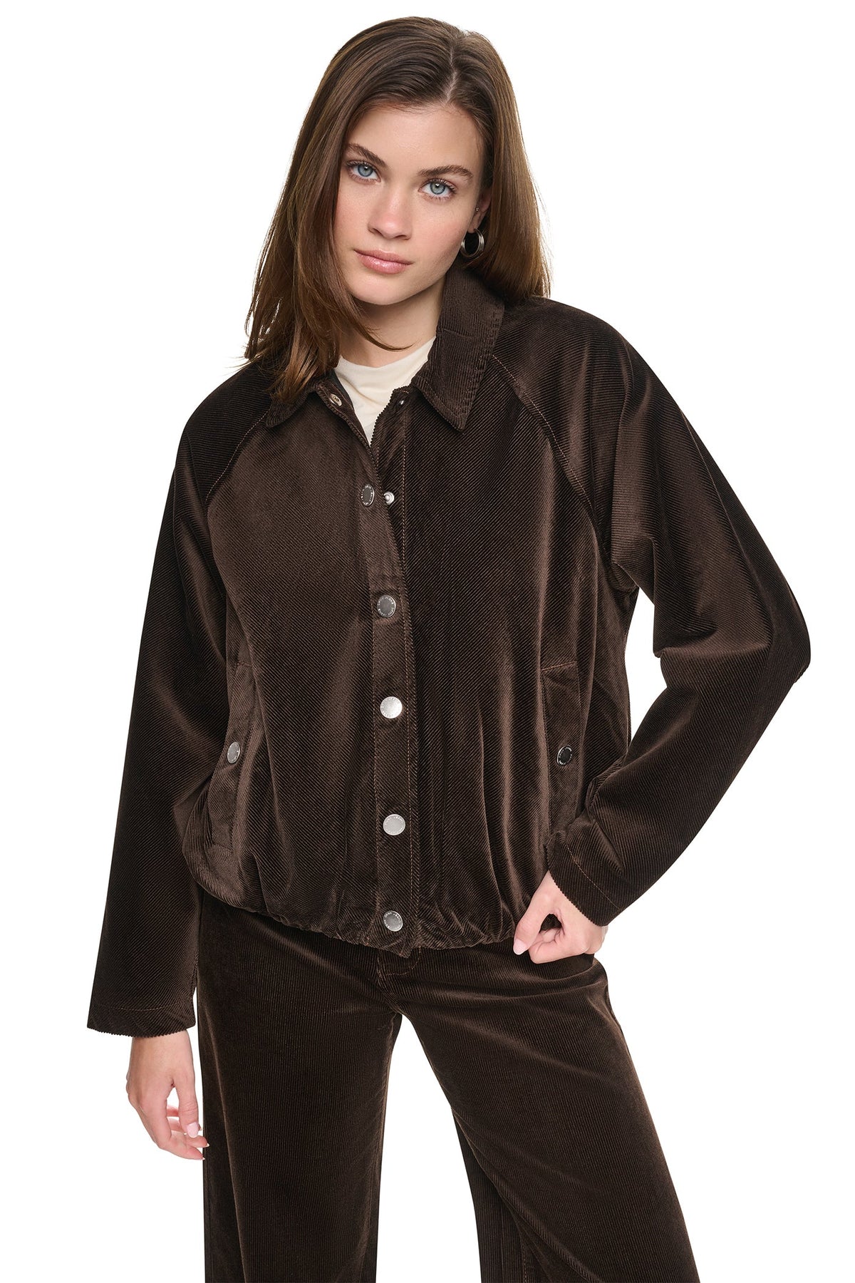 DKNY RAGLAN SLEEVE BUBBLE JACKET