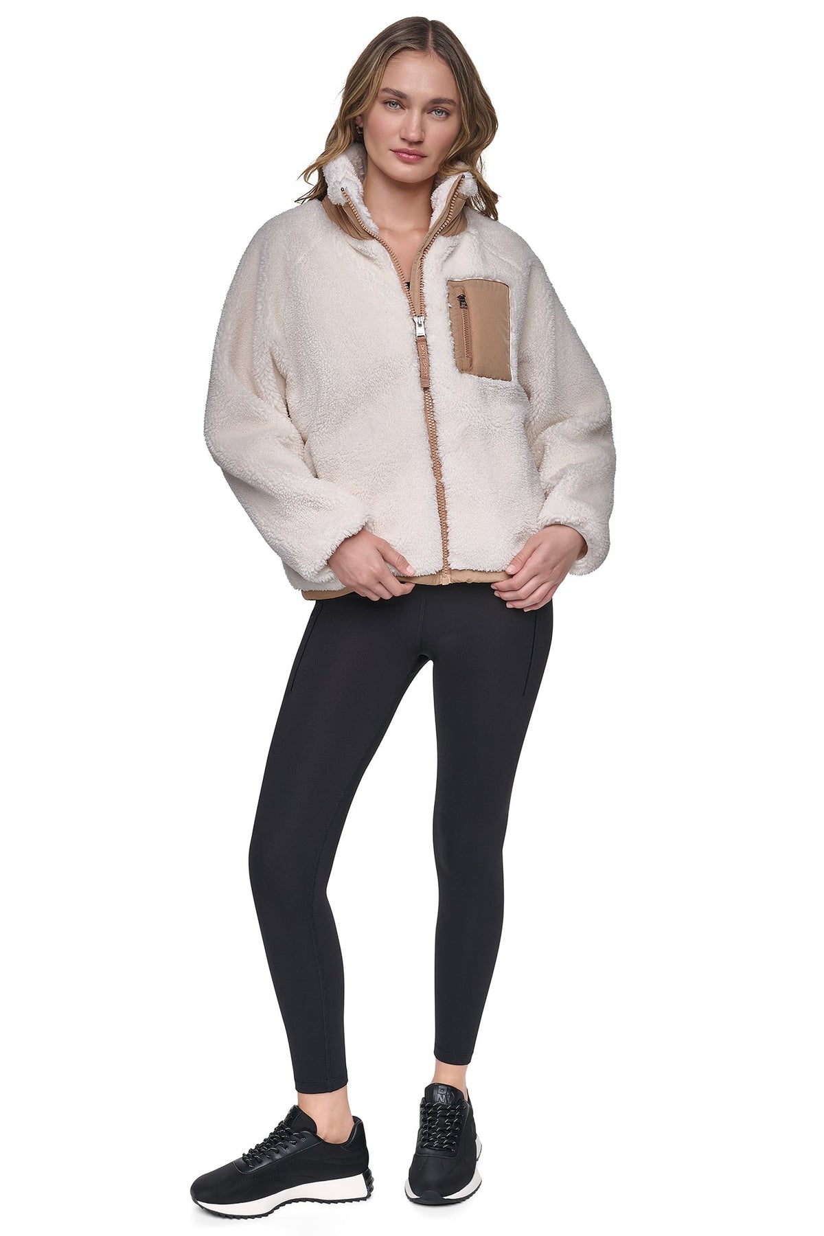 DKNY SHERPA FULL ZIP JACKET