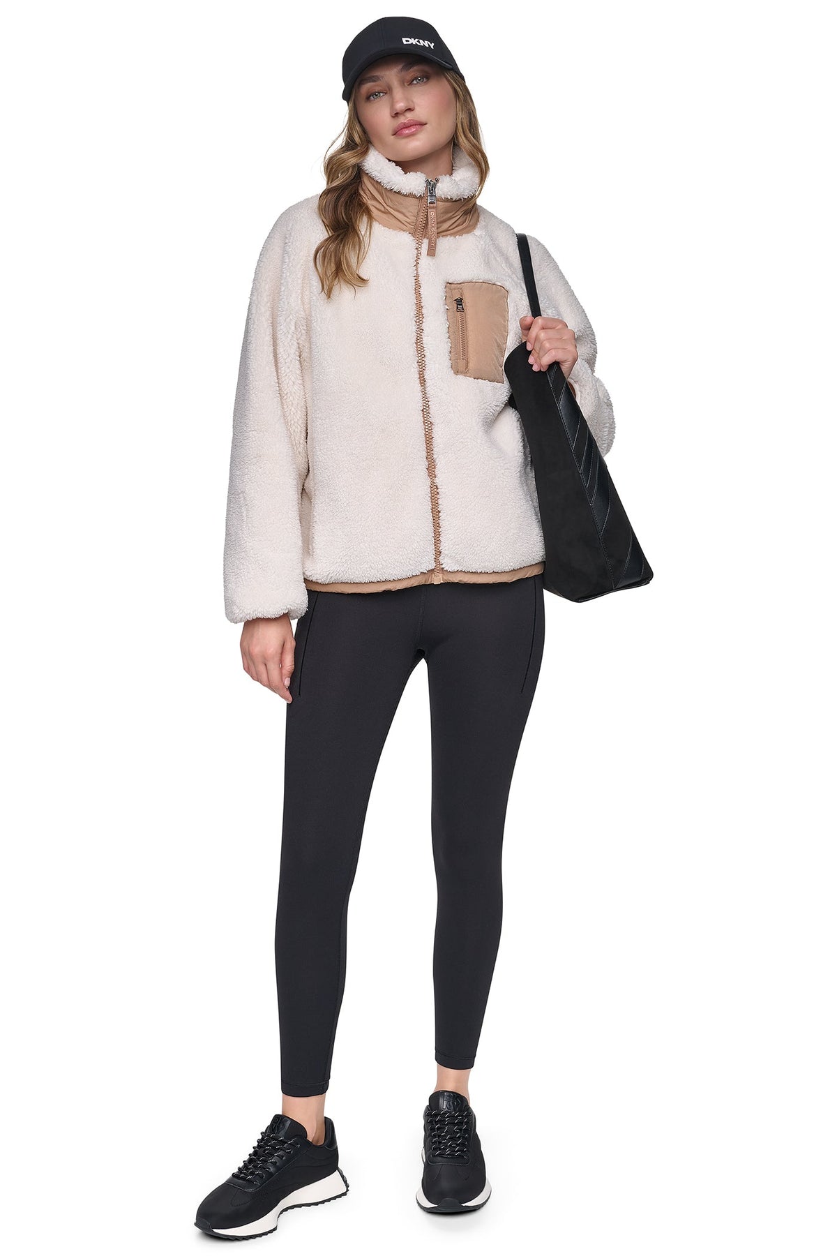 DKNY SHERPA FULL ZIP JACKET