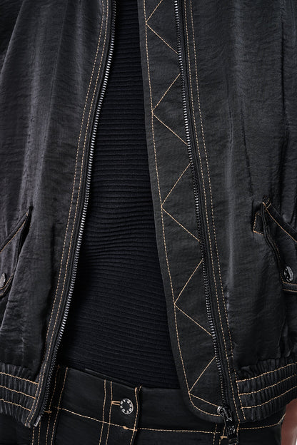 DKNY CONTRAST STITCH JACKET