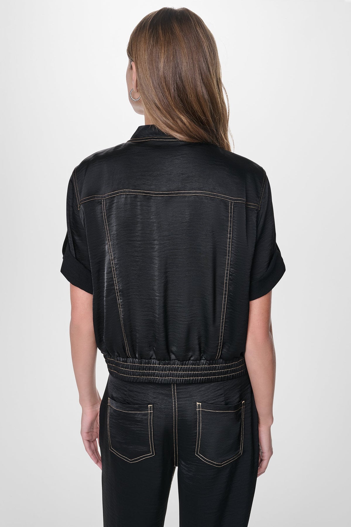 DKNY CONTRAST STITCH JACKET