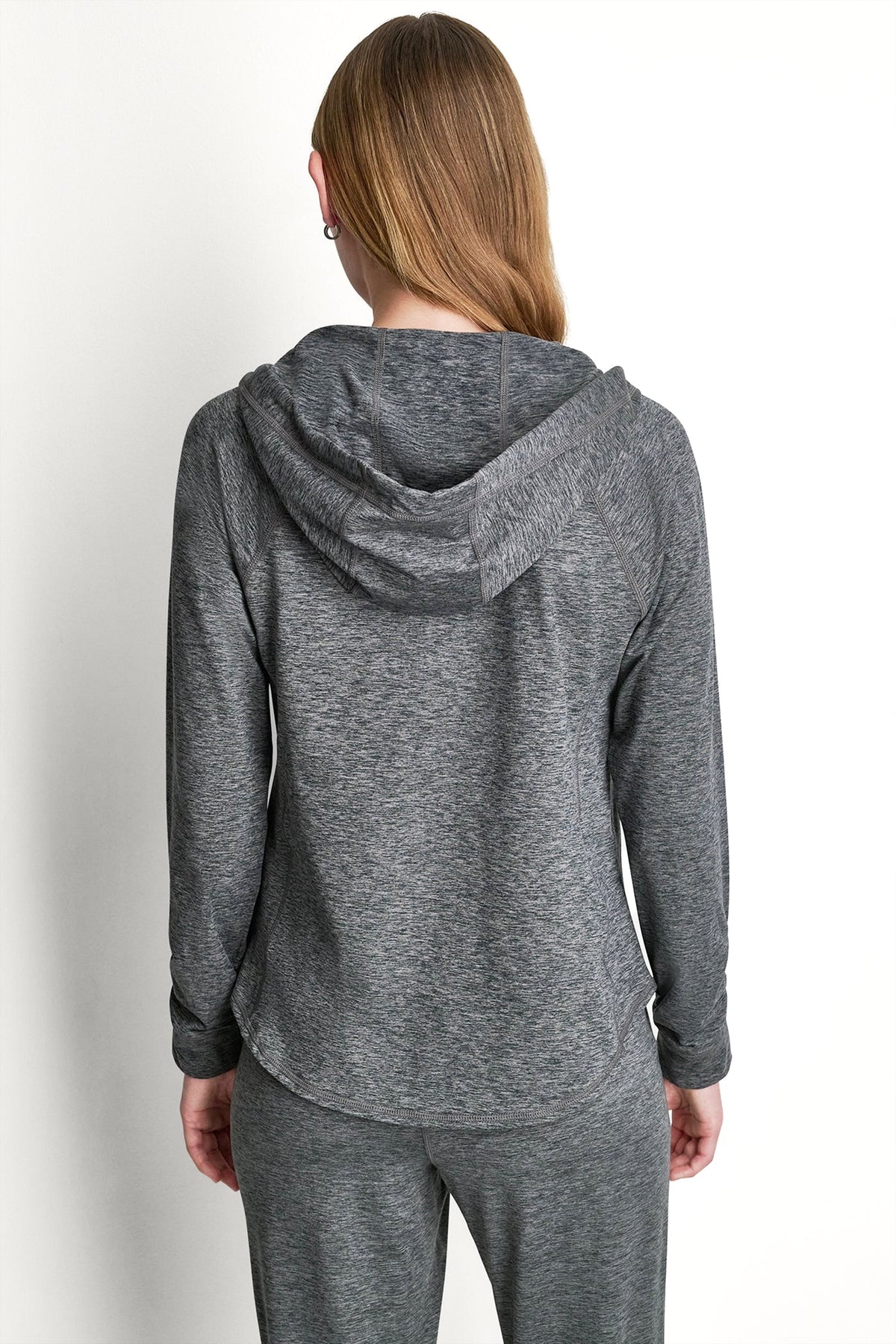 DKNY SPACEDYE FULL ZIP HOODIE