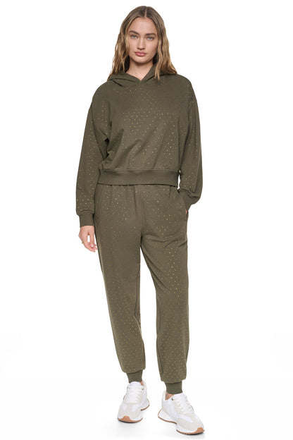 DKNY RHINESTONE HOODIE