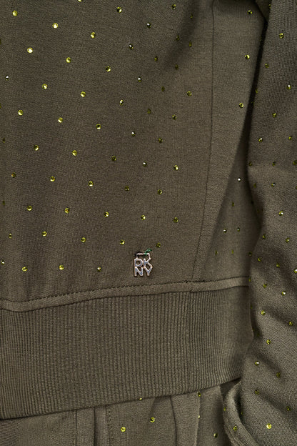 DKNY RHINESTONE HOODIE