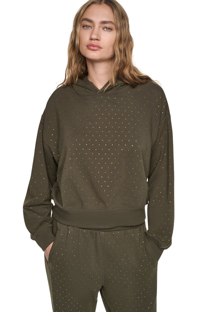 DKNY RHINESTONE HOODIE