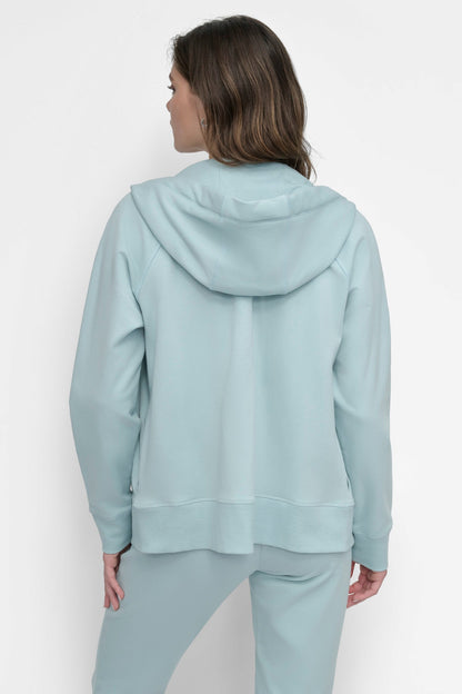 DKNY TWO-TONE LOGO DRAWSTRING HOODIE
