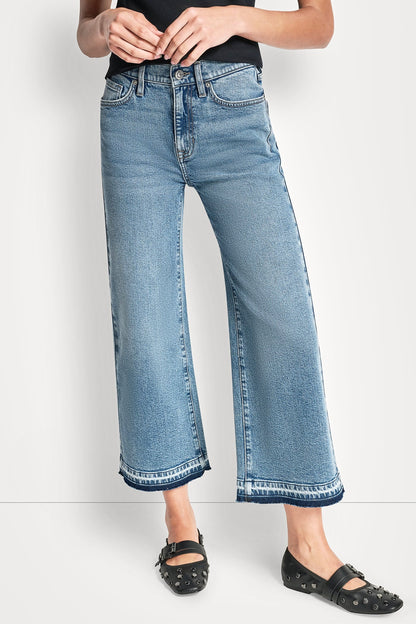 DKNY MID-RISE CROPPED WIDE LEG