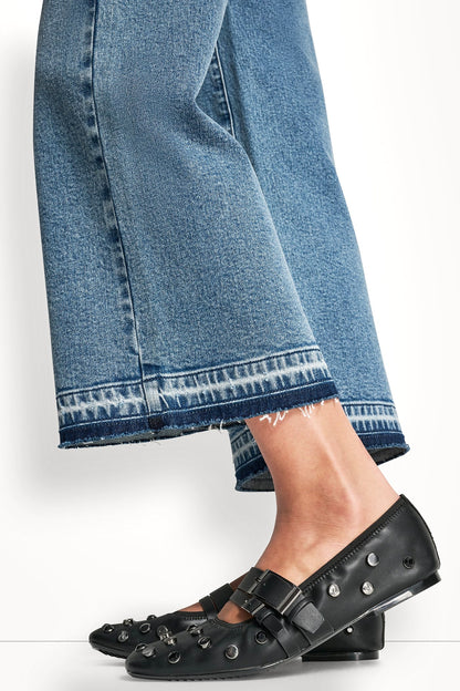 DKNY MID-RISE CROPPED WIDE LEG