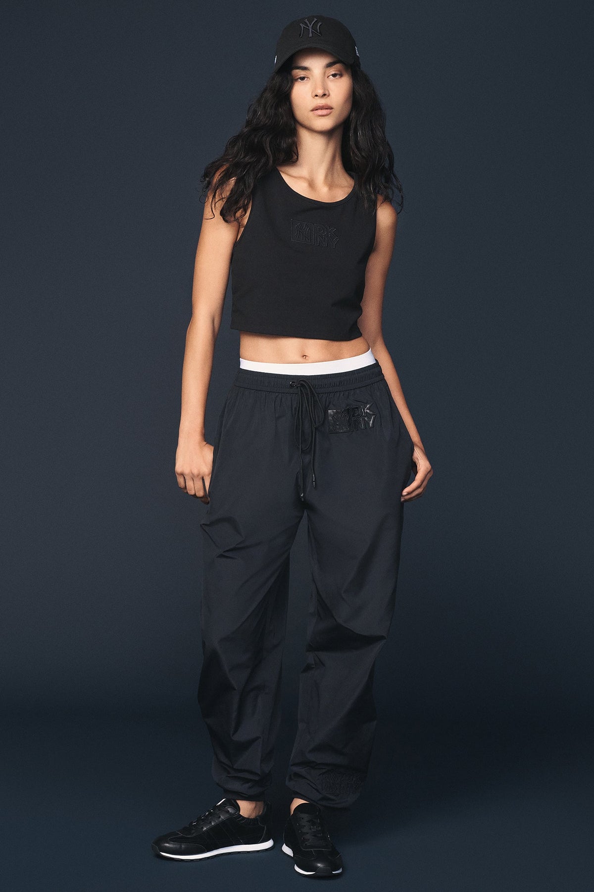 DKNY DKNY X YANKEES EMBROIDERED TRACK PANT