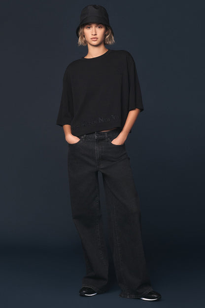 DKNY DKNY X YANKEES CROPPED TEE