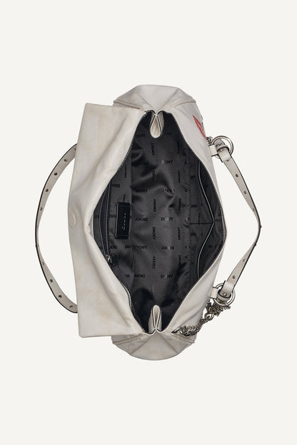 DKNY SKYE MEDIUM GRAFFITI SATCHEL