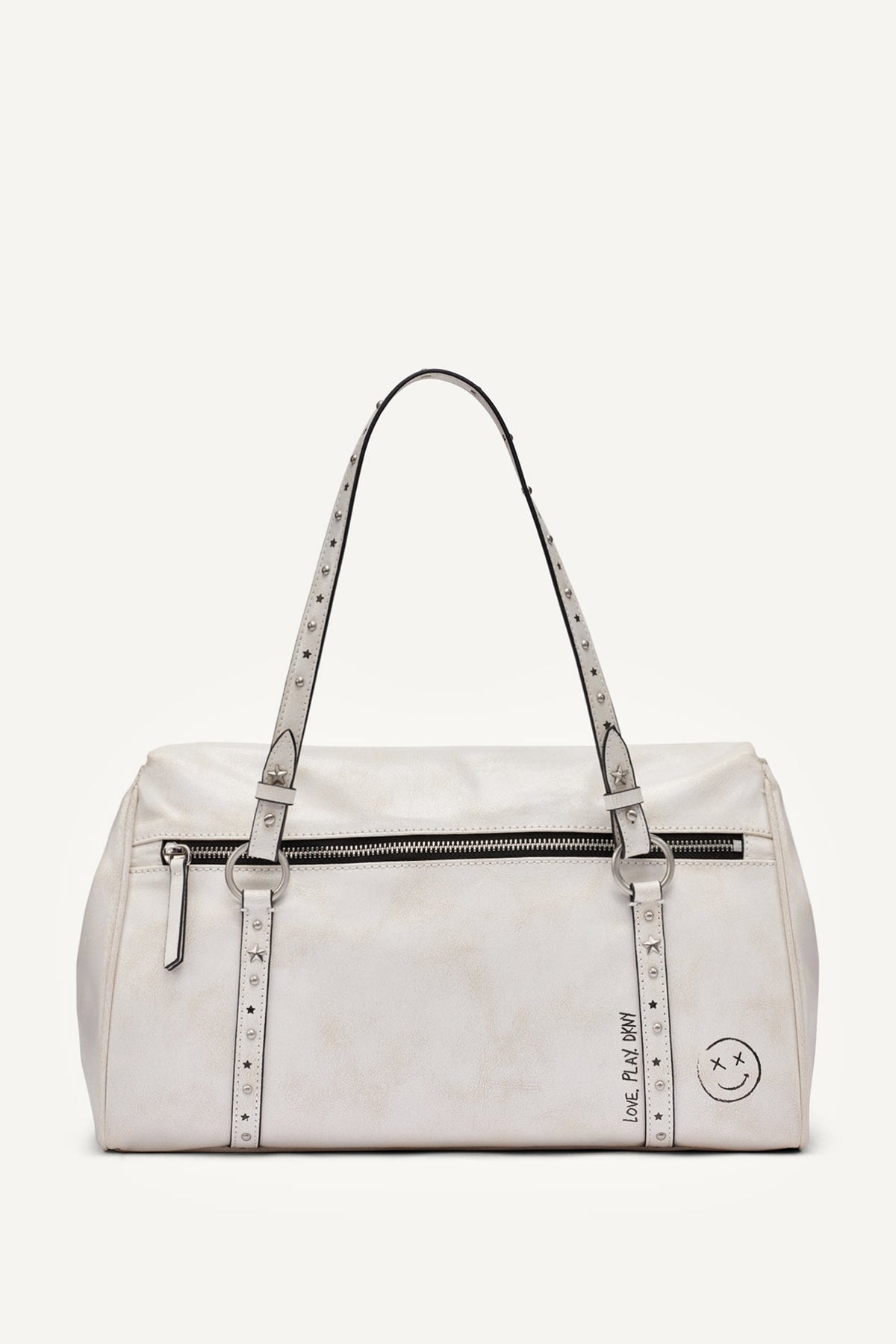 DKNY SKYE MEDIUM GRAFFITI SATCHEL
