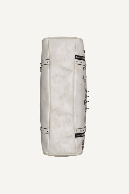 DKNY SKYE MEDIUM GRAFFITI SATCHEL