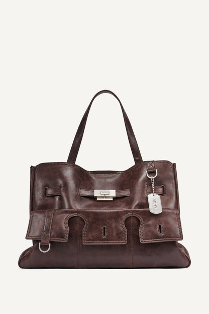 DKNY BRYAR LARGE FLAP SATCHEL