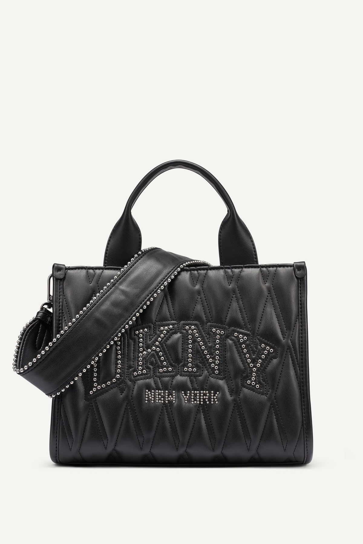 DKNY HADLEE SMALL QUILTED LOGO TOTE