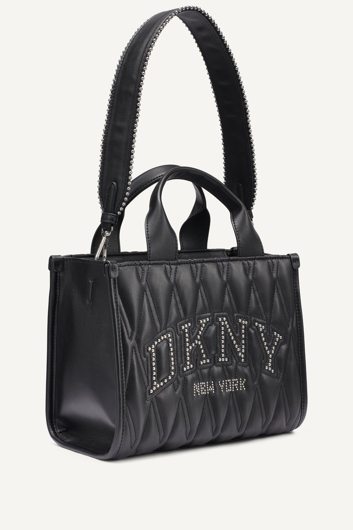 DKNY HADLEE SMALL QUILTED LOGO TOTE