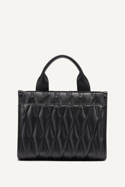 DKNY HADLEE SMALL QUILTED LOGO TOTE