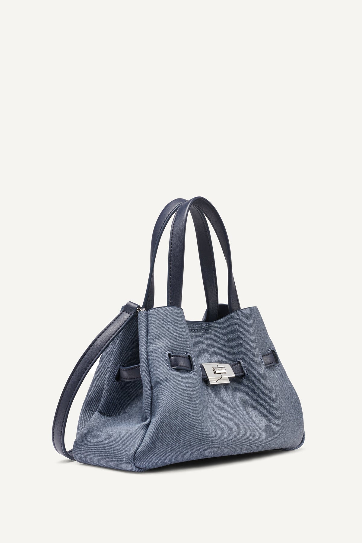 DKNY BRYAR DENIM SMALL SATCHEL