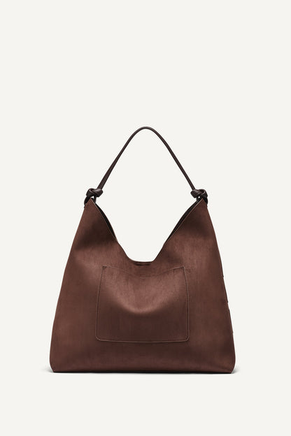 DKNY PAULA STRIPE HOBO BAG