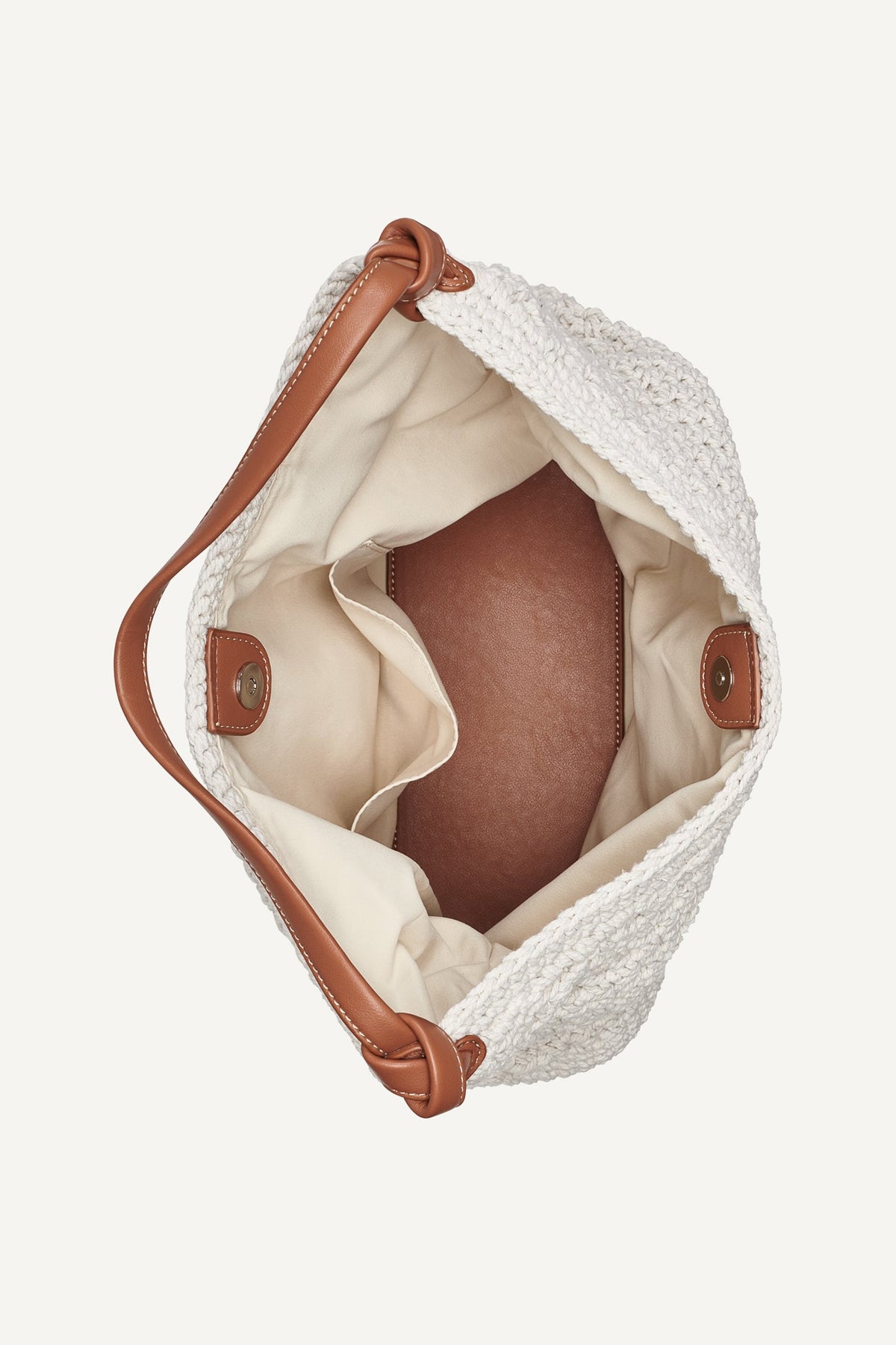 DKNY PAULA CROCHET LOGO HOBO BAG