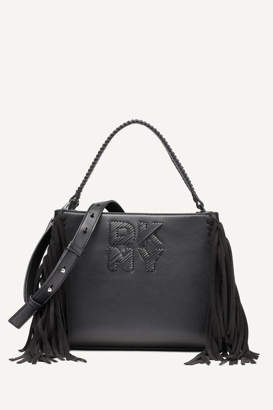 DKNY FOSTER MEDIUM FRINGE SATCHEL