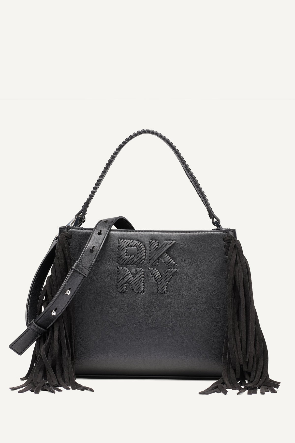 DKNY FOSTER MEDIUM FRINGE SATCHEL
