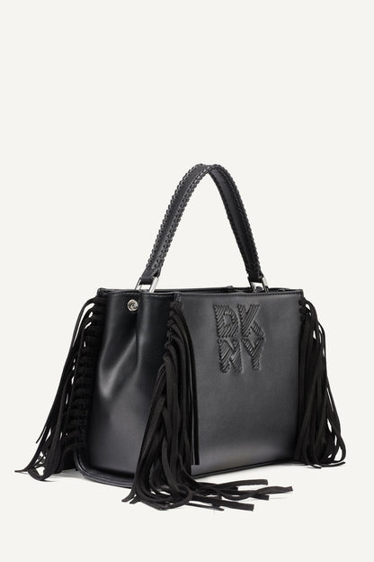 DKNY FOSTER MEDIUM FRINGE SATCHEL