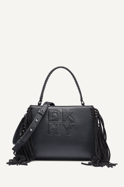 DKNY FOSTER SMALL FRINGE SATCHEL