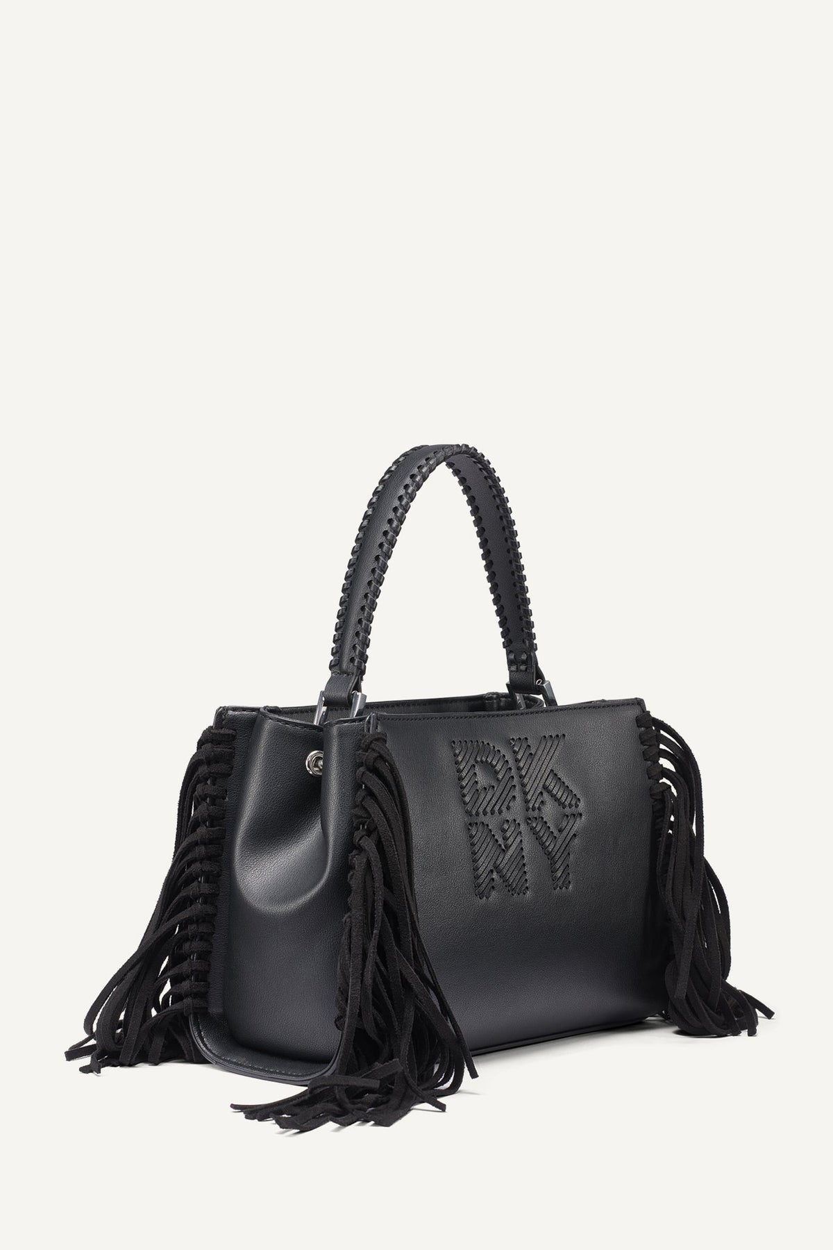 DKNY FOSTER SMALL FRINGE SATCHEL