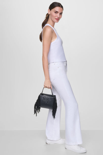 DKNY FOSTER SMALL FRINGE SATCHEL
