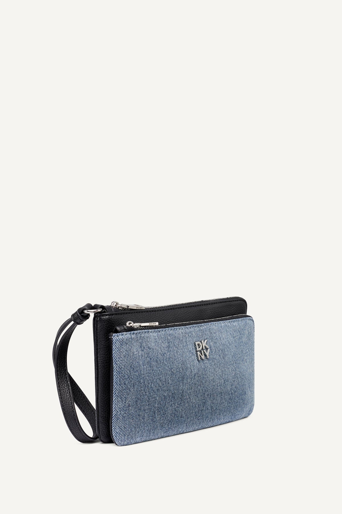 DKNY SARAH DUAL ZIP POUCH WRISTLET