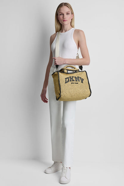 DKNY HADLEE MEDIUM WOVEN TOTE