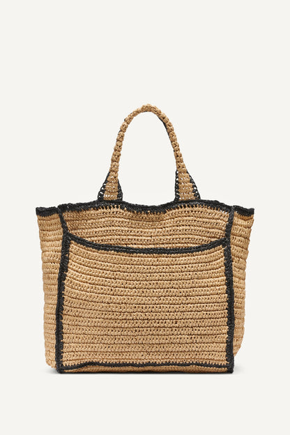 DKNY HADLEE MEDIUM WOVEN TOTE