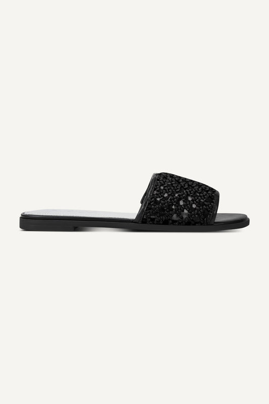DKNY WINTER FLAT SLIDE
