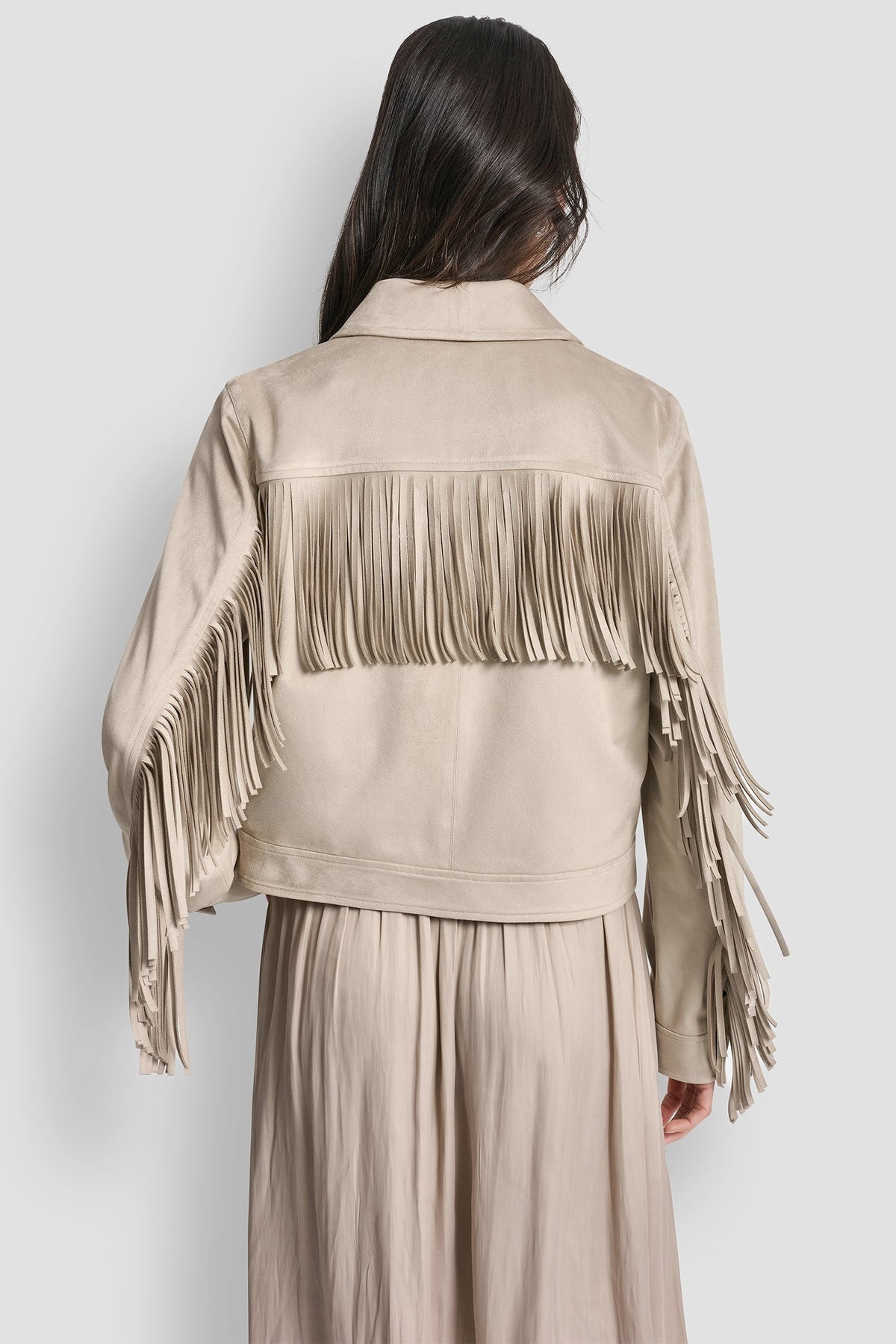 DKNY FRINGE JACKET
