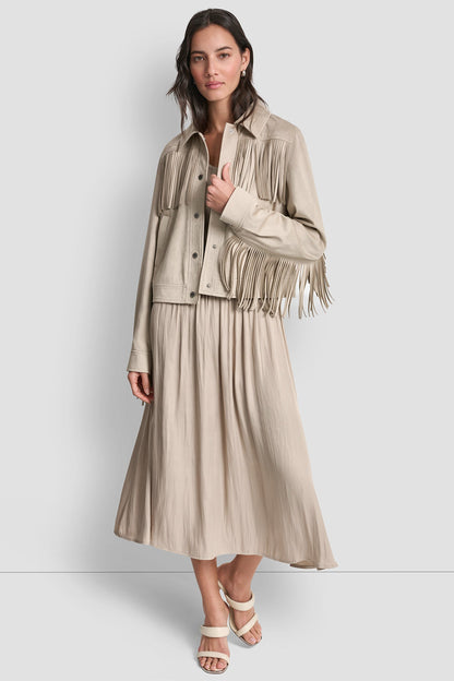 DKNY FRINGE JACKET