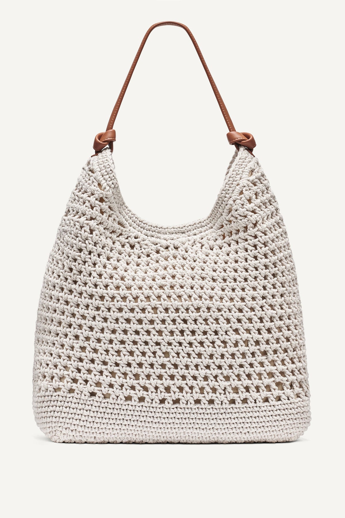 DKNY PAULA CROCHET LOGO HOBO BAG