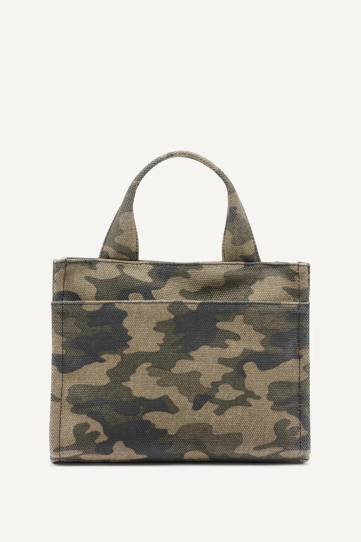 DKNY HADLEE SMALL LOGO-EMBROIDERED CAMO TOTE
