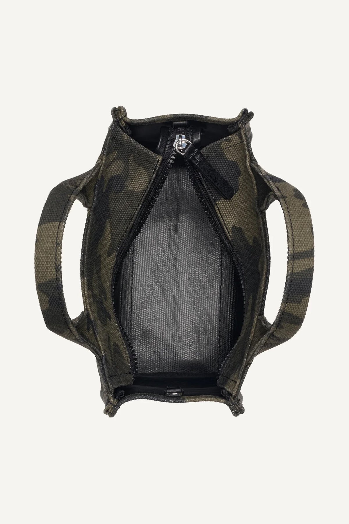 DKNY HADLEE SMALL LOGO-EMBROIDERED CAMO TOTE