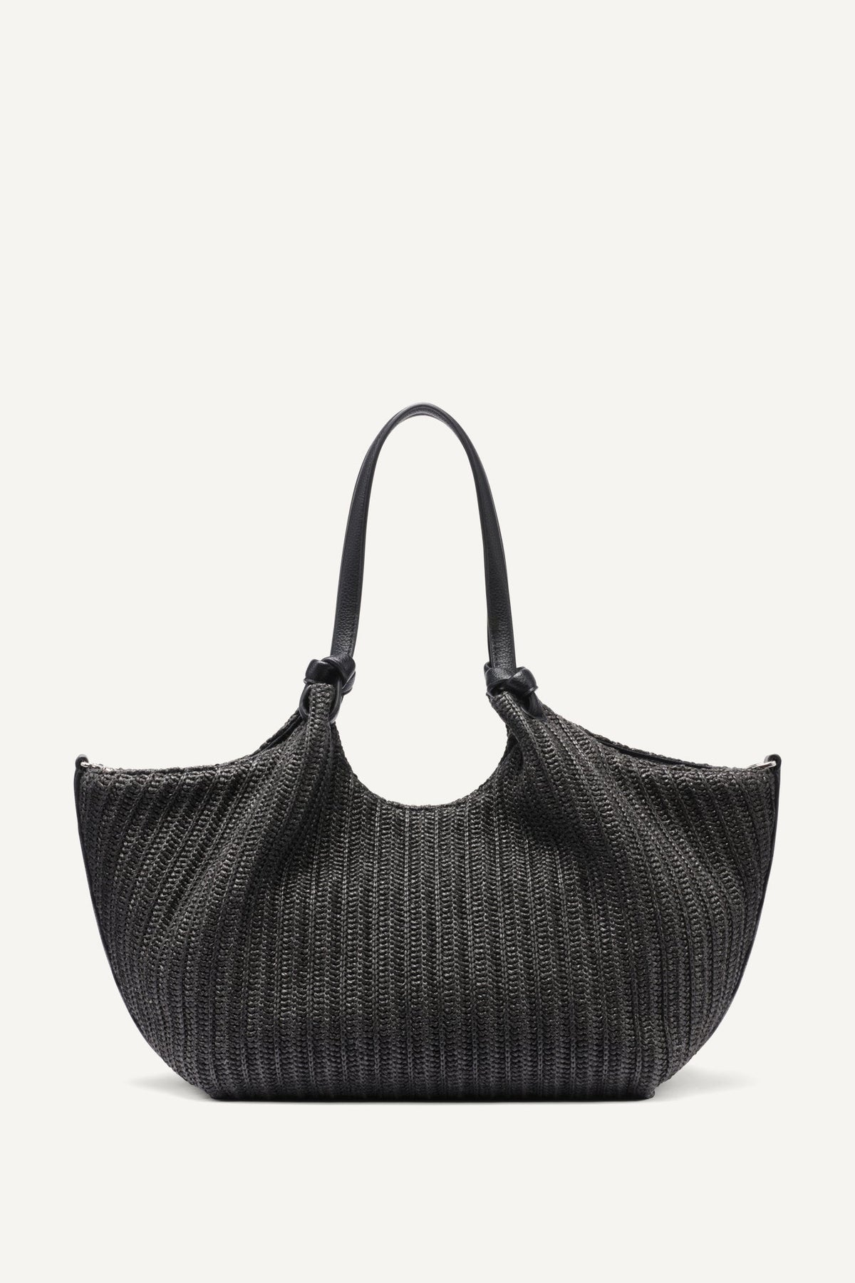 DKNY PAULA CROCHET RAFFIA MEDIUM COMMUTER TOTE