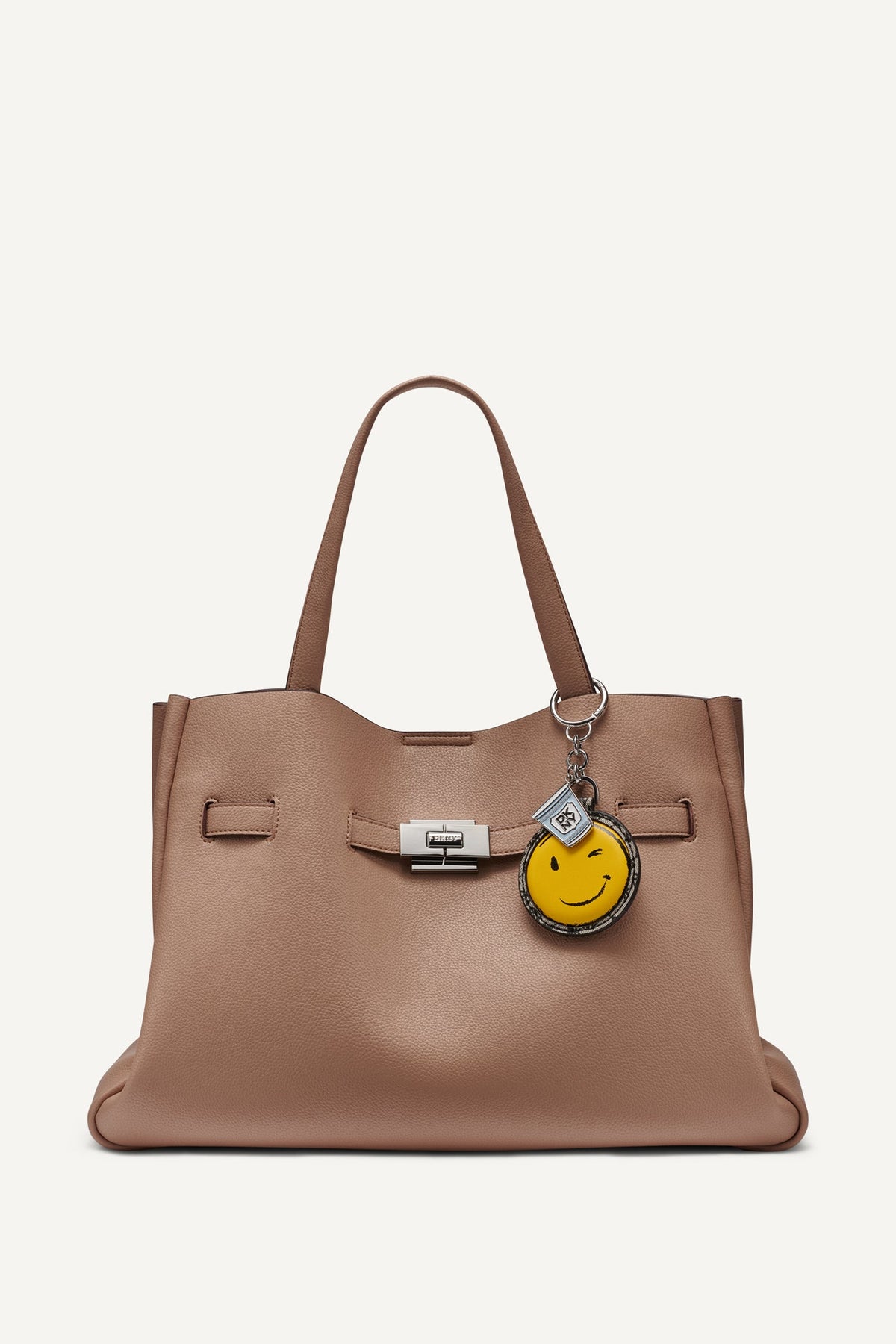 DKNY BRYAR LARGE SMILEY FACE SATCHEL