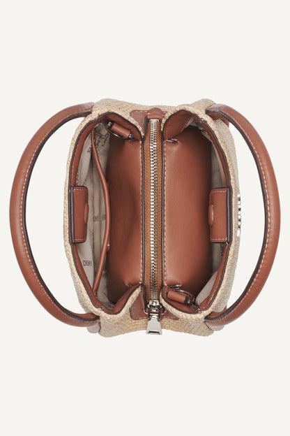 DKNY CAPRI WOVEN HOBO CROSSBODY BAG