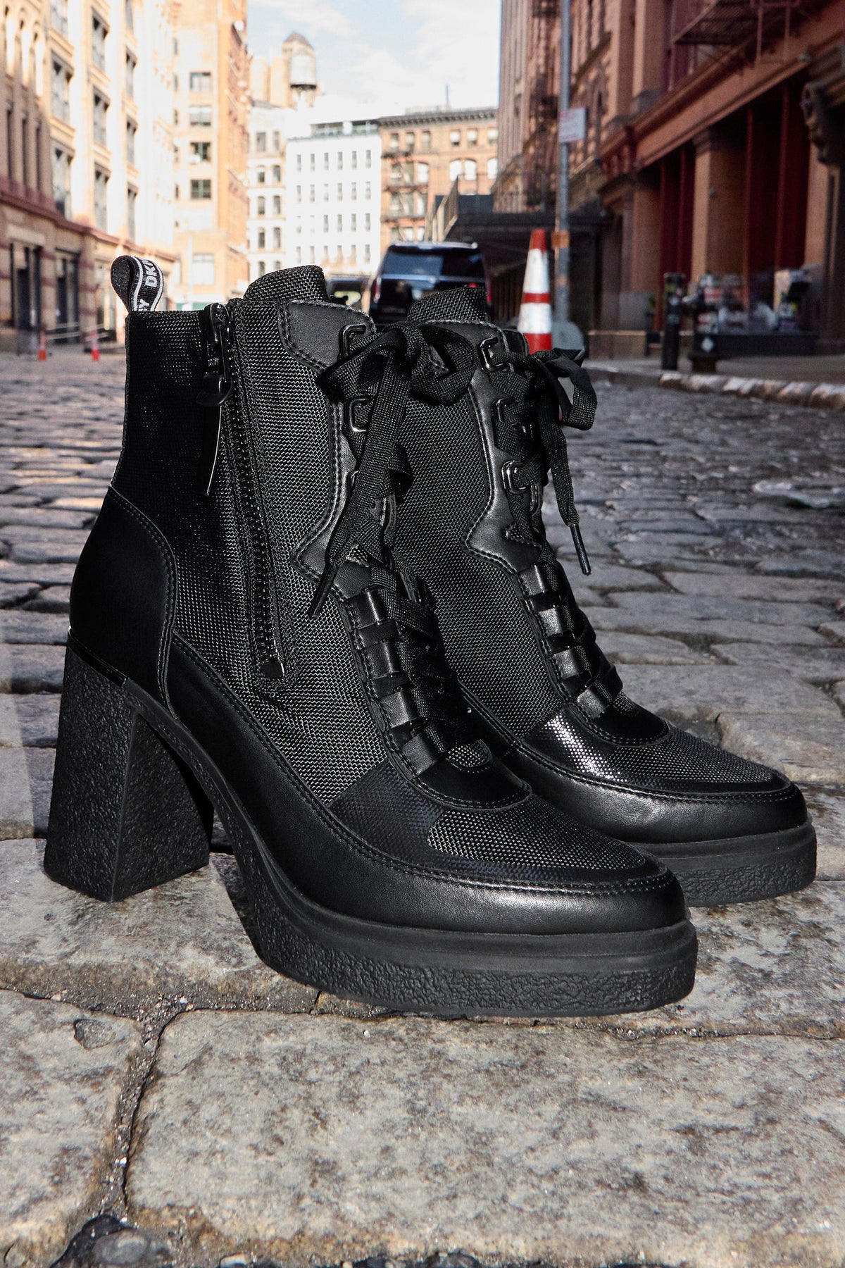 DKNY TOIA LACE-UP BOOTIE