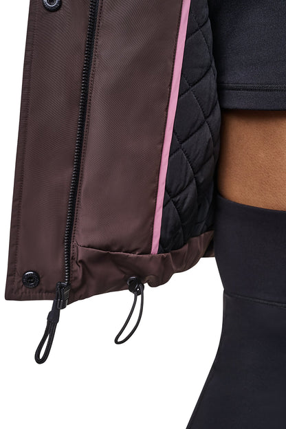 DKNY OVERSIZED LOGO HOODED JACKET